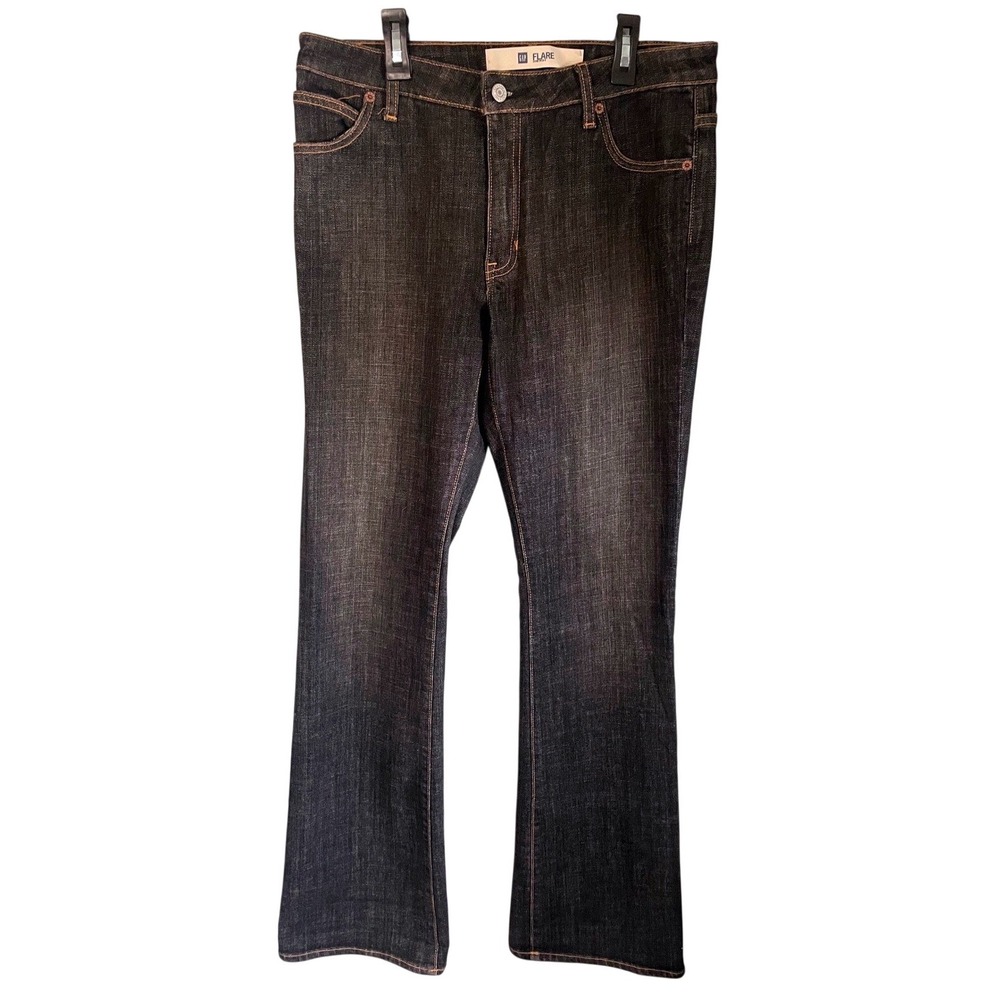 GAP Flare Stretch Jeans Dark Wash Women's‎ Size 10L